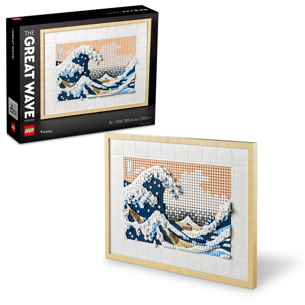 LEGO Art Hokusai – The Great Wave, 31208, 1,810 Pieces, 18+ | Hy