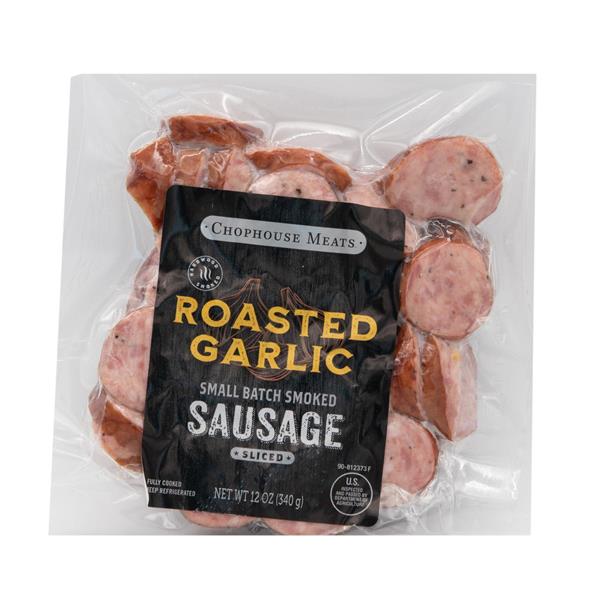 Chophouse Meats, Roasted Garlic Sliced Sausage | Hy-Vee Aisles